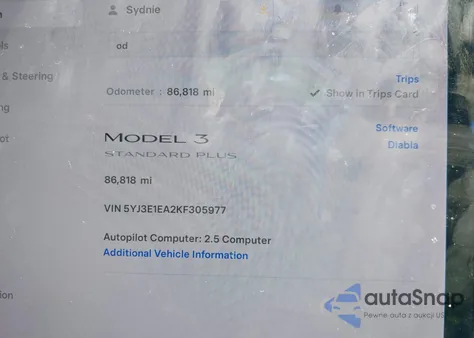 2019 Tesla Model 3 Long Range/Mid Range/Standard Range/Standard Range Plus из США, поврежденный, VIN 5YJ3E1EA2KF305977